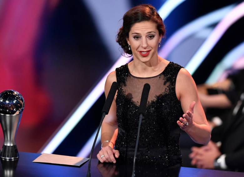 Carli Lloyd, la mejor en las ligas femeninas según la Fifa. Foto AFP