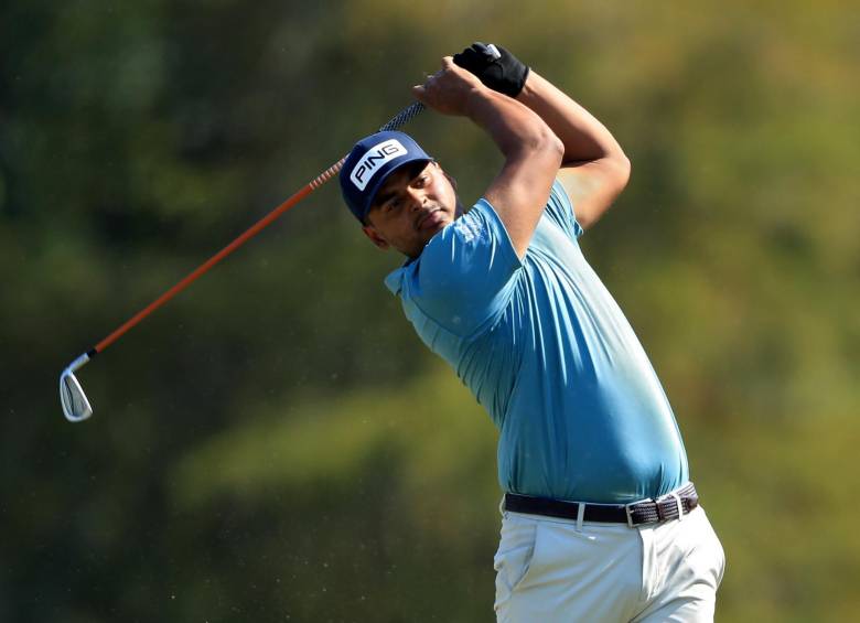 Juan Sebastián Muñoz disputa su primer Master de Aufgusta y se ubica parcialmente entre los mejores 15 del torneo. FOTO AFP