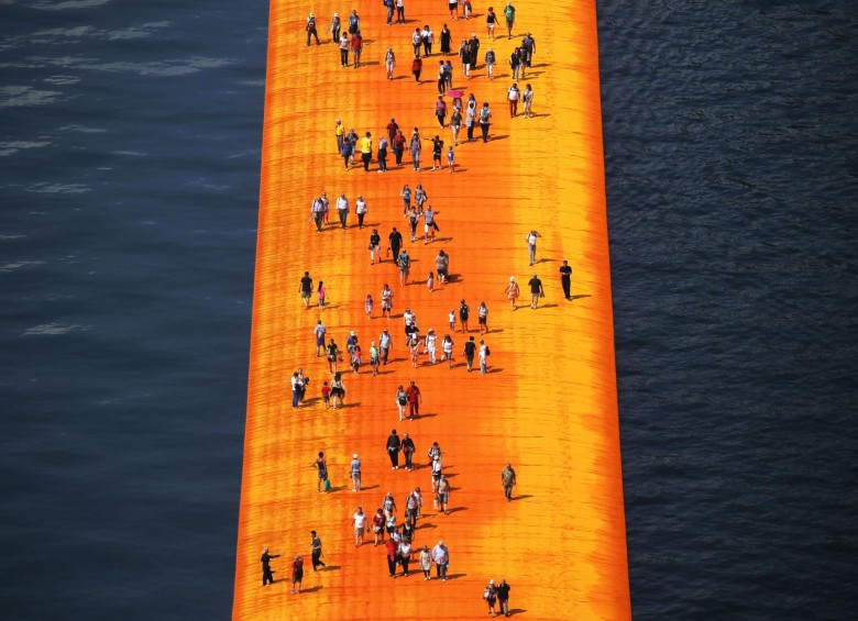 El lago está a 100 kilómetros al este de Milán y a 200 kilómetros al este de Venecia. Foto: MARCO BERTORELLO / AFP