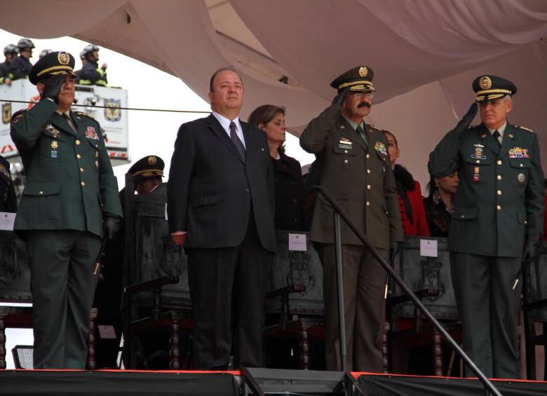 Las declaraciones fueron entregadas por Villegas durante el homenaje a los héroes caídos de la Fuerza Pública. FOTO COLPRENSA
