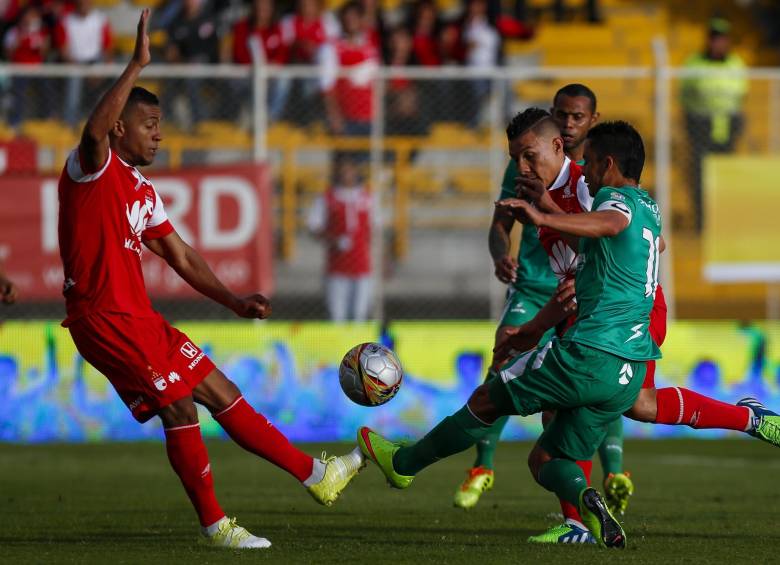 Santa Fe venía de ganar la Superliga ante Atlético Nacional. FOTO COLPRENSA. 