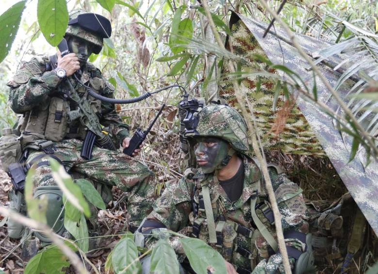 Las operaciones de la Fuerza de Tarea Nudo de Paramillo continúan en esta jurisdicción contra grupos ilegales como Eln y “los Urabeños”. FOTO donaldo zuluaga