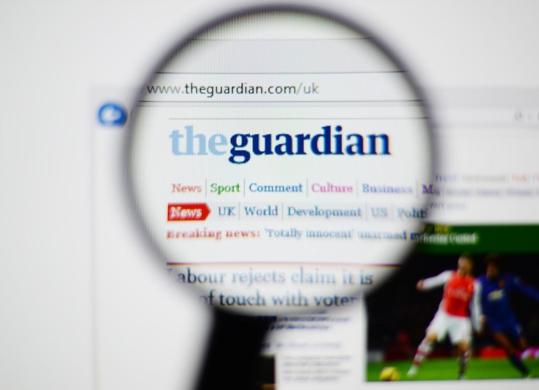 The Guardian, periódico británico, de orientación progresista, es uno de los cinco medios en inglés más leídos del mundo en internet. FOTO Shutterstock