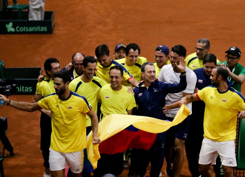 Con el triunfo de Alejandro González, Colombia selló el triunfo 4-0 ante Suecia y estará junto a los 17 mejores países del mundo en la disputa por el título de la Davis. FOTO colprensa