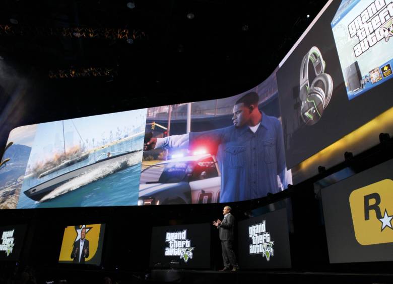 Jack Tretton, director ejecutivo de Sony, presentó el año pasado el juego Grand Theft Auto V. Foto Bloomberg