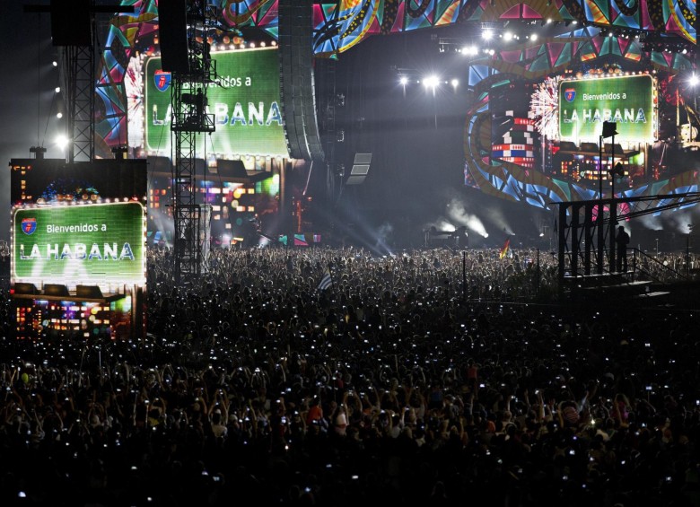 En total, en el último concierto en Cuba, asistieron 1,2 millones de personas. FOTO AP
