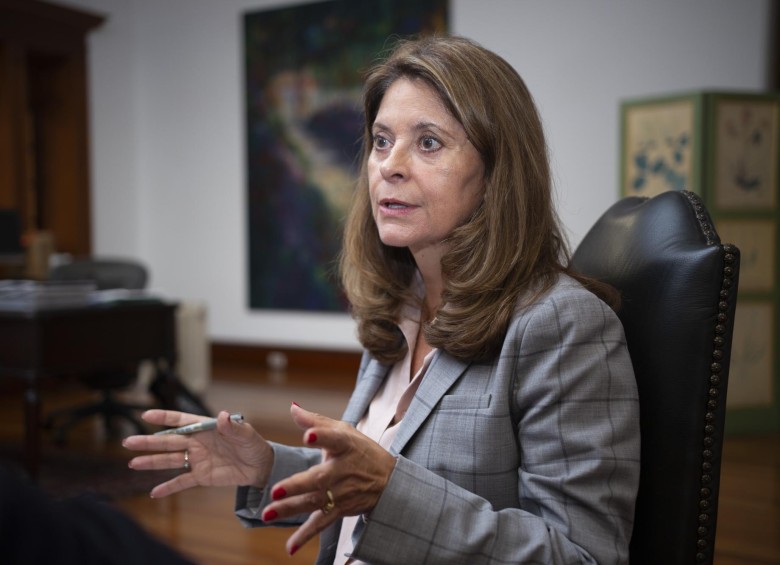La vicepresidenta Marta Lucía Ramírez rechazó cualquier tiempo de acuerdo de reparación integral propuesto por Odebrecht. FOTO COLPRENSA