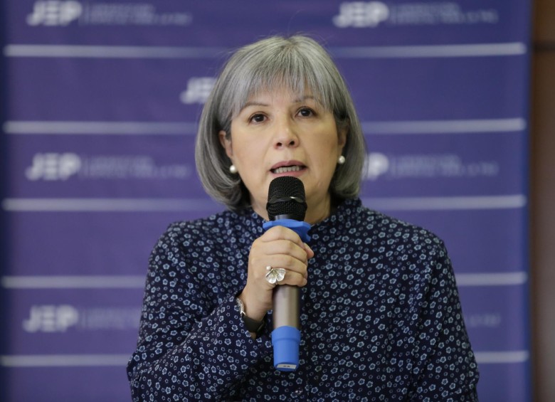 Patricia Linares, presidenta de la JEP. FOTO Colprensa