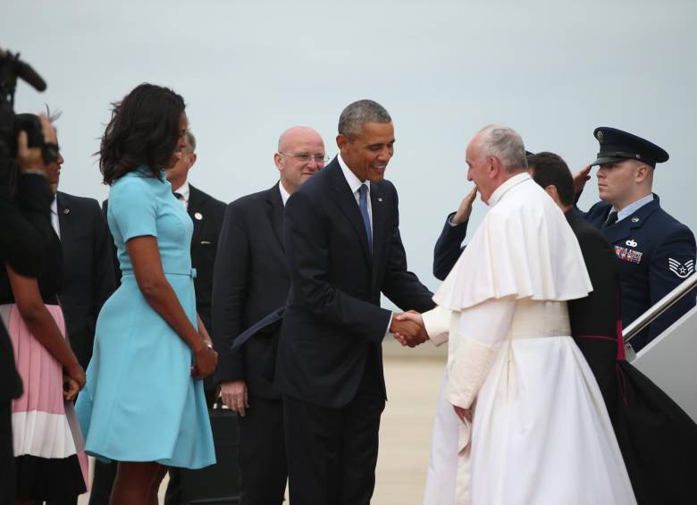 Hubo tiempo para las sonrisas en el inicio de una gira que esperanza a ambos líderes. FOTO afp
