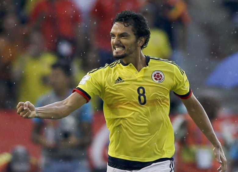 Abel Aguilar marcó su octavo gol con la Selección Colombia. FOTO AP
