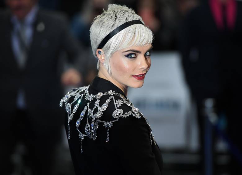 La modelo británica Carla Delevigne. Foto: AFP. 