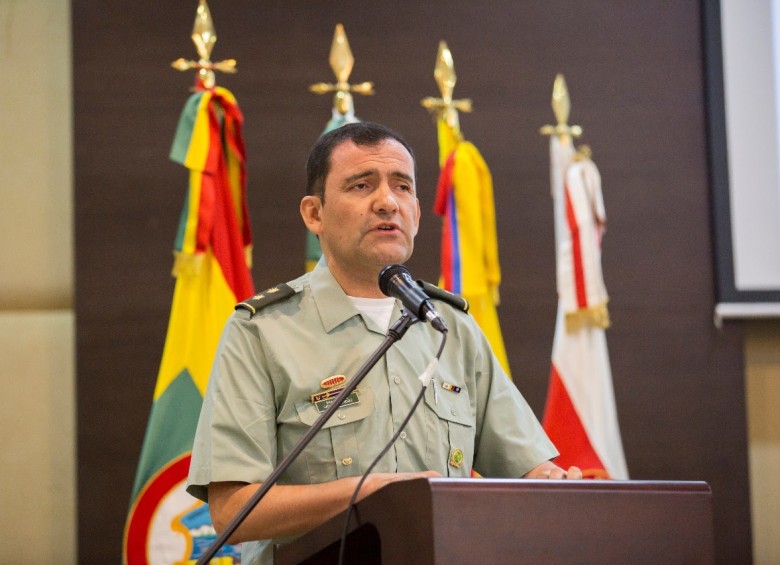 El general Carlos Rodríguez, Comandante Región 6 de Policía, señaló que el Clan del Golfo sería el responsable del homicidio de los miembros de las Farc. FOTO CORTESÍA