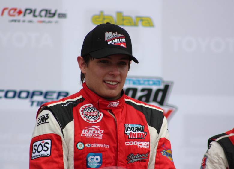 El colombiano Gaby Chaves hará su debut oficial este domingo en el campeonato de autos Indycar. El bogotano tiene grandes expectativas para esta temporada. FOTO cortesía