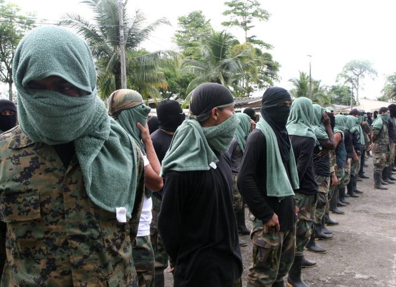 El ministro de Defensa anunció este jueves desde Apartadó que se puso en marcha de la directiva 15 las Fuerzas Armadas podrán bombardear a las bandas criminales. FOTO COLPRENSA