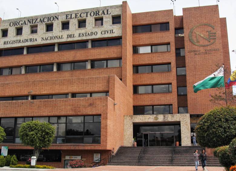 Fachada del edificio de la organización electoral. Foto: Colprensa.