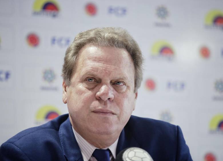 El presidente de la Federación Colombiana de Fútbol, Ramón Jesurún, no se ha pronunciado al respecto, y le ha encargado la vocería a Álvaro González. FOTO COLPRENSA