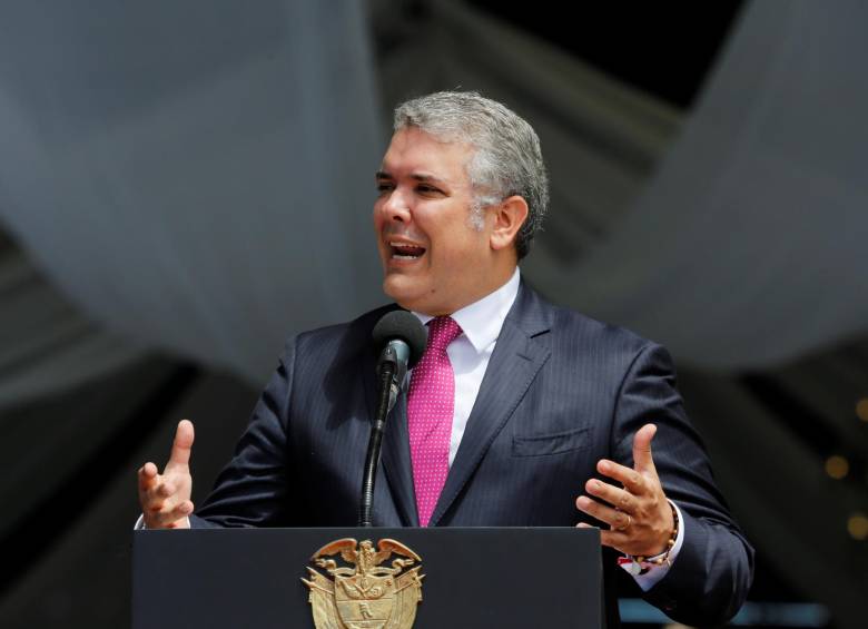 Presidente de Colombia Iván Duque. FOTO: REUTERS