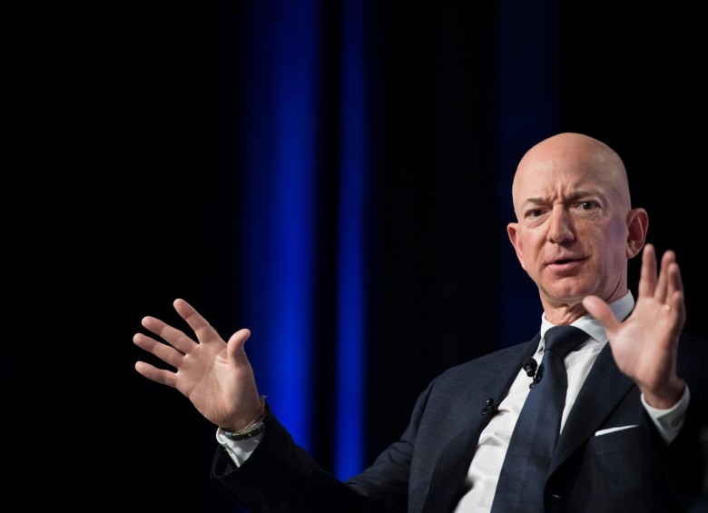 Jeff Bezos, propietario de Amazon y del diario The Washington Post. Foto AFP