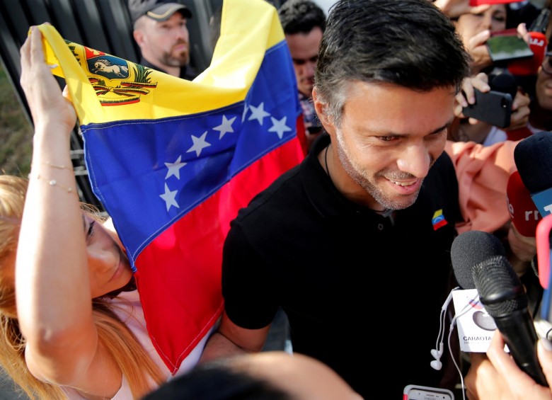 Leopoldo López por ahora recibe protección del gobierno español. FOTO REUTERS
