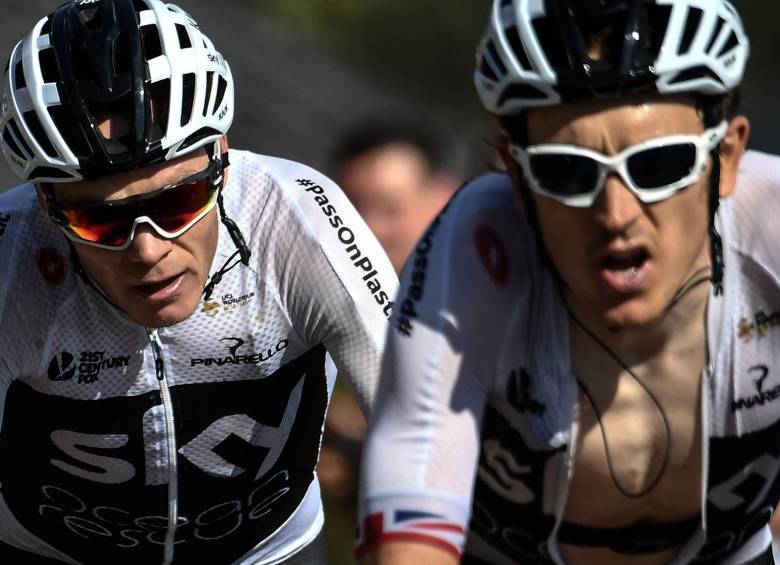 Froome y Thomas, dos protagonistas de la etapa de este miércoles en el Tour de Francia. FOTO AFP
