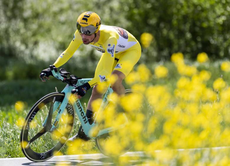 Roglic ganó este año las cronos del Tour de Romandía y del Giro de Italia. En 2017 fue subcampeón mundial de dicha modalidad en Noruega. En la Vuelta evidencia gran fortaleza. FOTO EFE