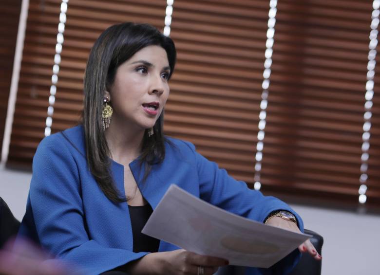 La ministra de Educación, María Victoria Angulo. FOTO Colprensa