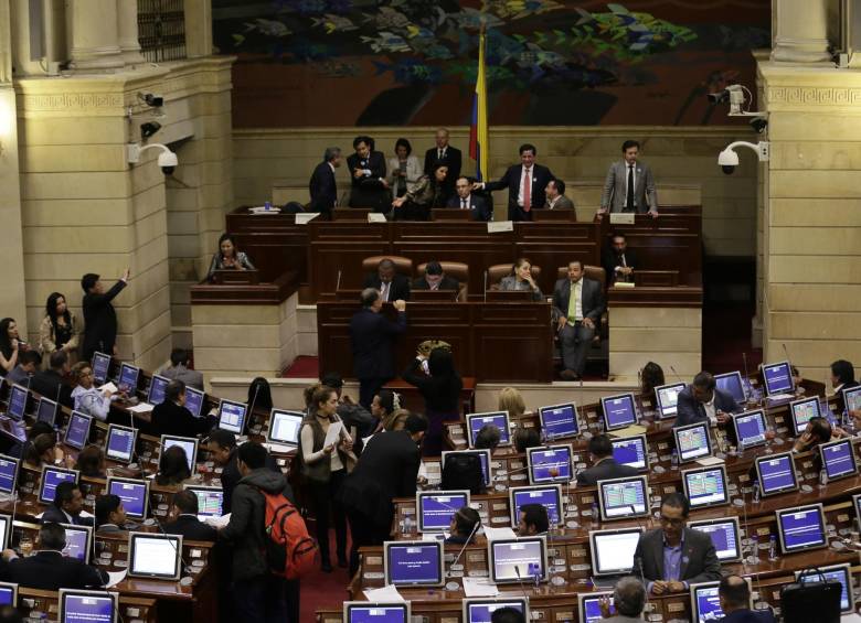 El Salón elíptico del Congreso donde discutirá la plenaria del Senado la consulta anticorrupción. Foto: Colprensa. 