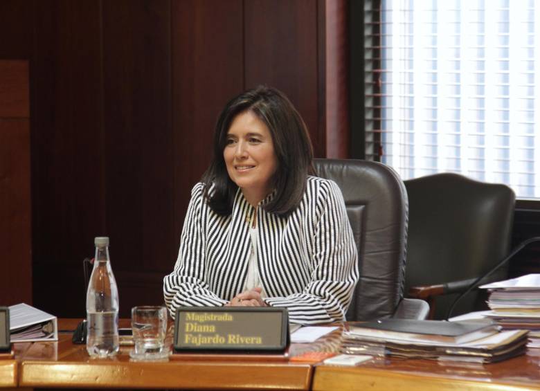 Diana Fajardo, magistrada de la Corte Constitucional. FOTO Colprensa