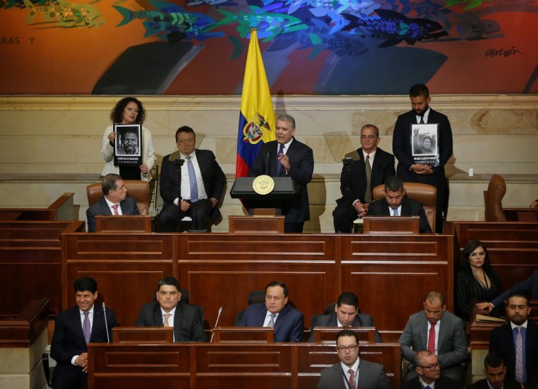 Instalación de las sesiones ordinarias del Congreso de la República en 2019. Imagen de referencia. FOTO COLPRENSA