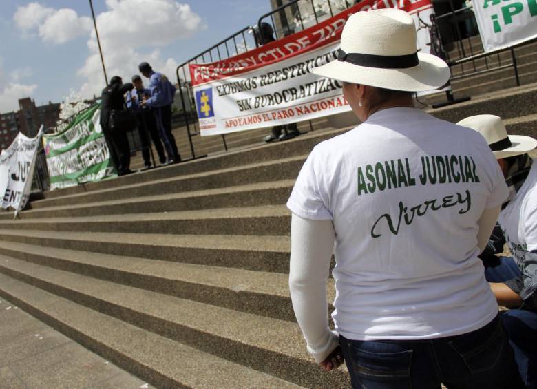 62 días de paro ajusta la rama judicial. FOTO COLPRENSA