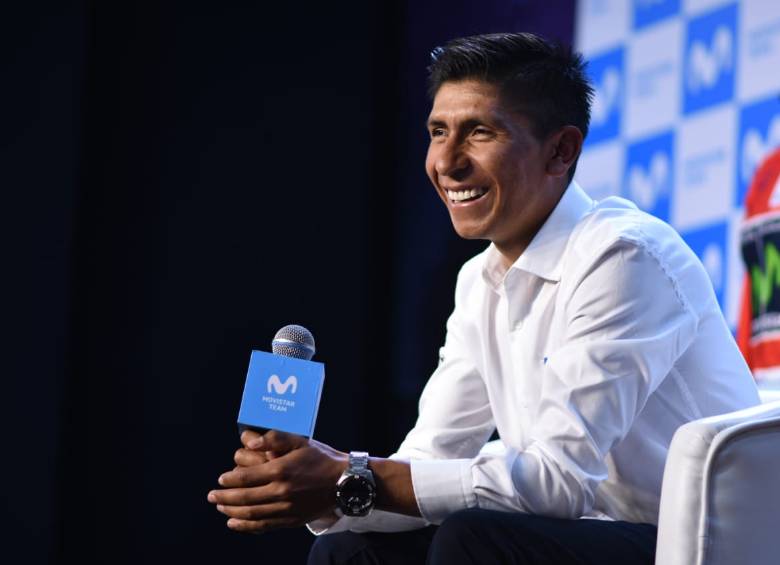 Antes de afrontar el Tour (7 al 29 de julio), Nairo acudirá a la Vuelta a Suiza (9 al 17 de junio). FOTO PRENSA MOVISTAR