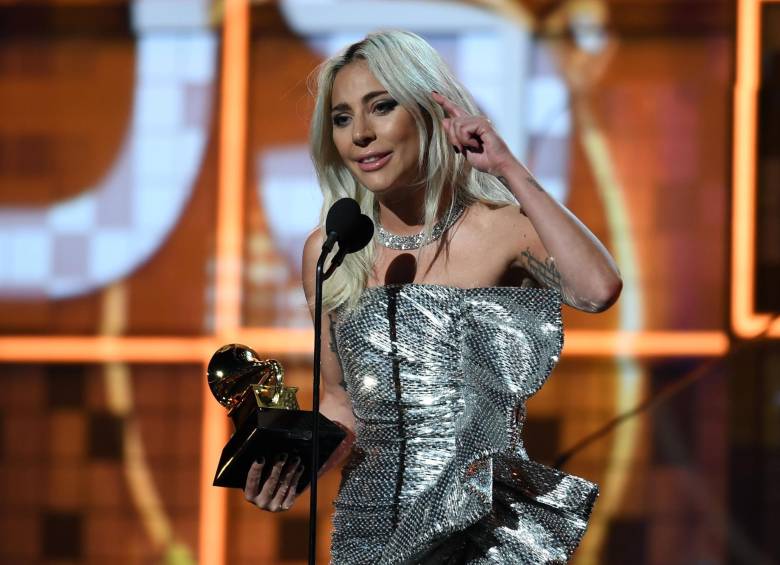 Lady Gaga se llevó tres premios en la noche de los Grammy. FOTO AFP