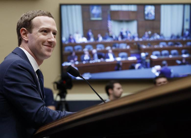 Zuckerberg durante la declaración en el Capitolio. FOTO EFE
