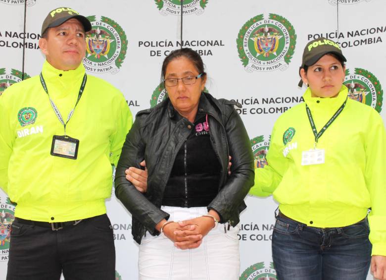 Esta mujer fue detenida en una vivienda de San Pedro de Urabá. FOTO CORTESÍA
