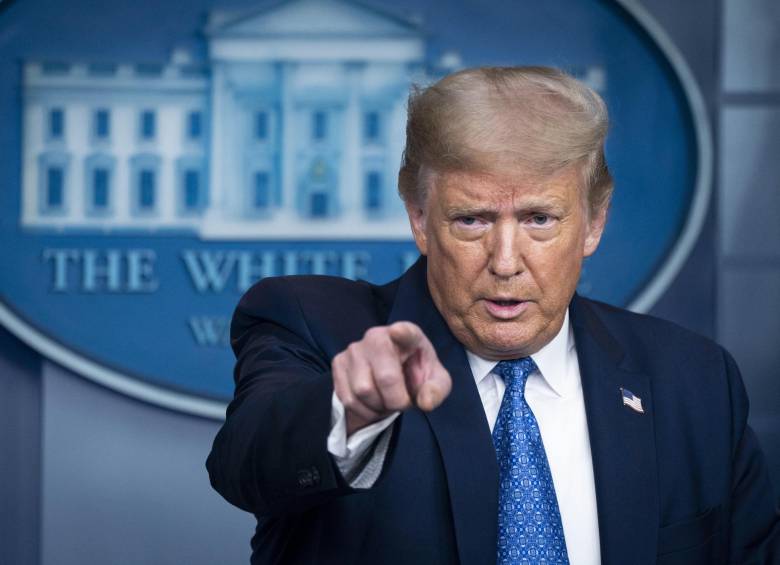 El presidente de Estados Unidos, Donald Trump. FOTO EFE