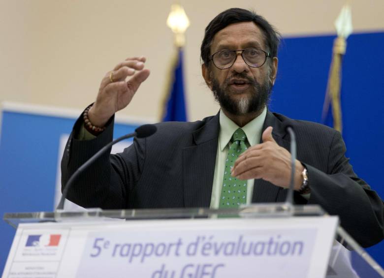 Pachauri fue elegido por primera vez como presidente de este organismo en abril de 2002. FOTO AFP. 