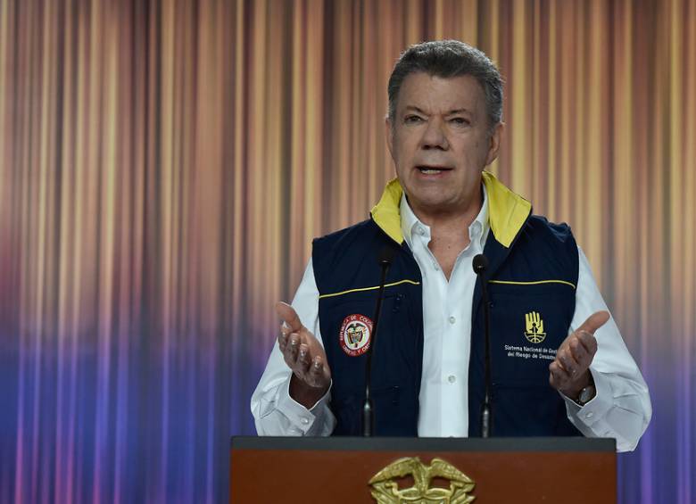 Presidente de la República, Juan Manuel Santos. FOTO Presidencia