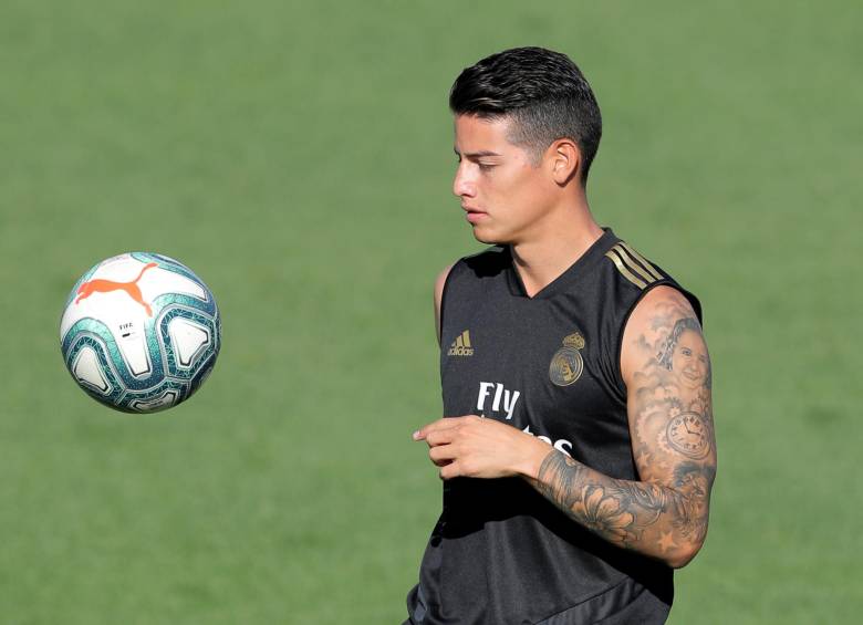 James Rodríguez espera el guiño de Zinedine Zidane. FOTO REUTERS