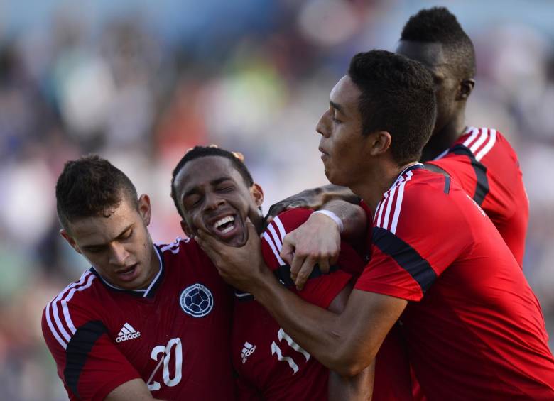 Jeison Lucumí fue la figura del encuentro al anotar dos goles. FOTO AFP. 