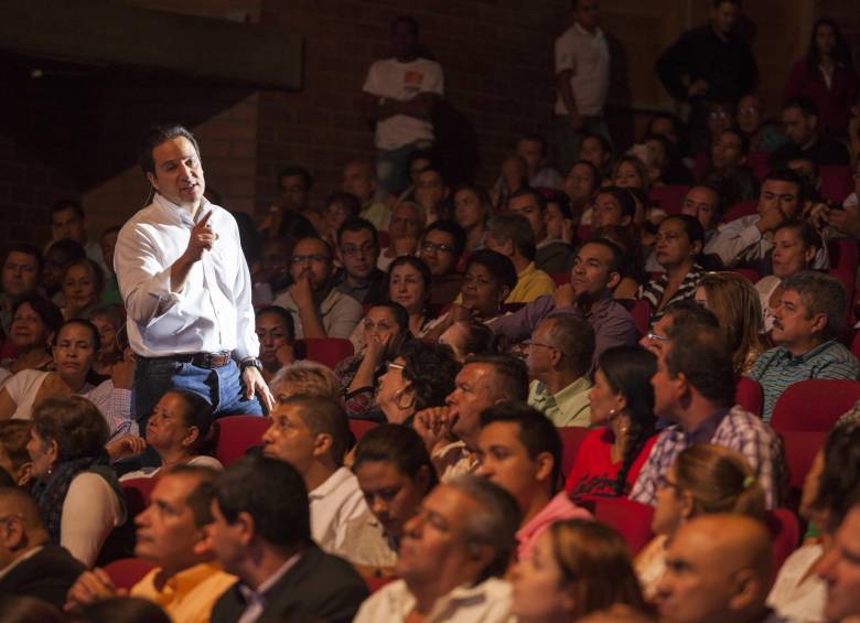 Diez ejes temáticos tiene la propuesta que Gabriel Jaime Rico implementaría en caso de ser alcalde. FOTO edwin bustamante