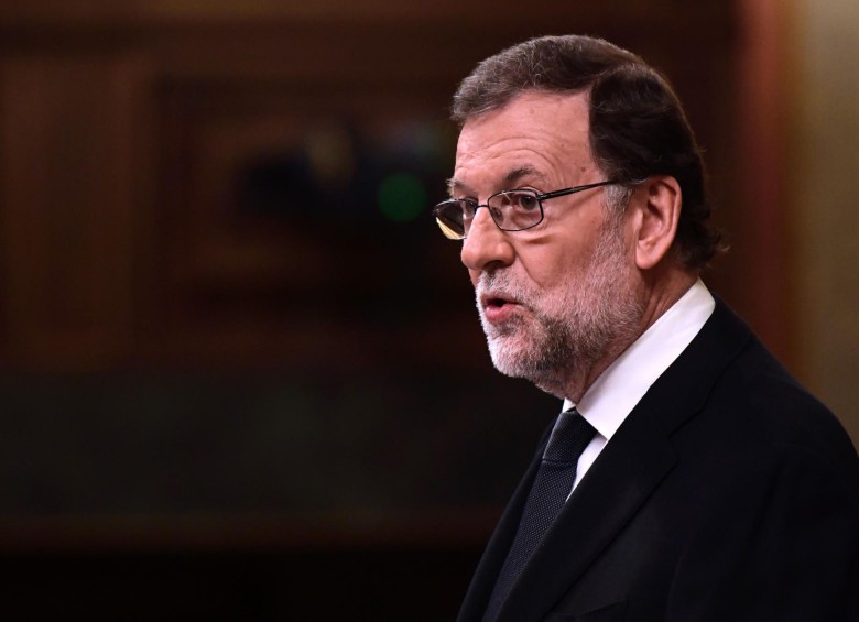 Mariano Rajoy a la espera de la decisión del Congreso de los Diputados. FOTO AFP