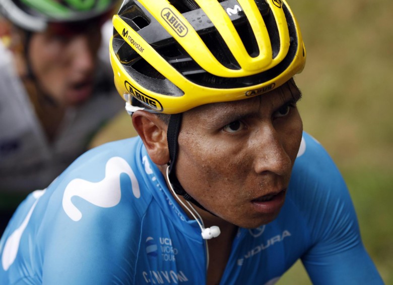 El colombiano Nairo Quintana ha vivido momentos difíciles en la actual edición del Tour de Francia, en el que era uno de los favoritos. FOTO EFE