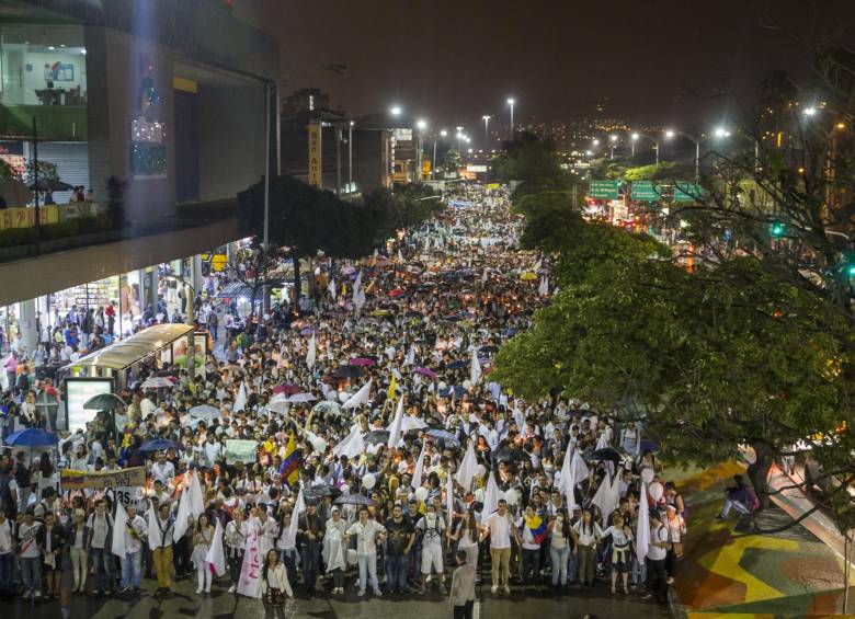 El próximo 20 de octubre los colombianos se movilizarán en diez ciudades del país durante la “Gran Marcha Colombia Pacífica”. FOTO ESTEBAN VANEGAS
