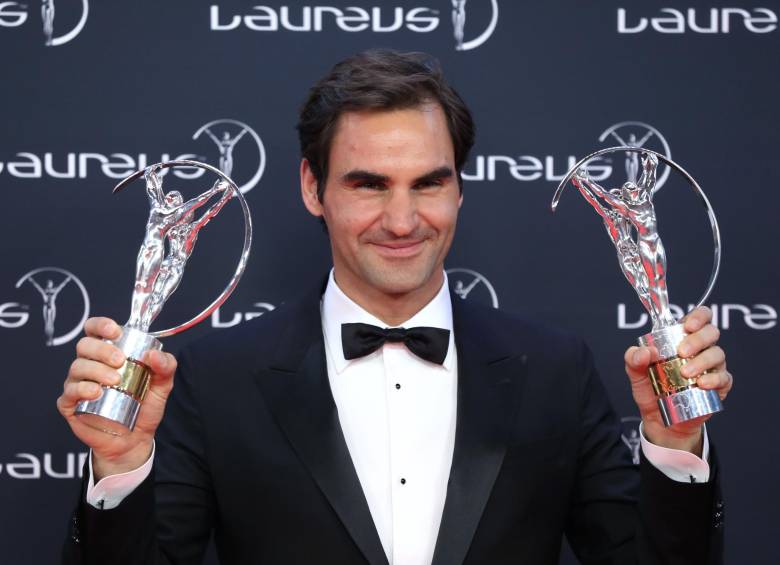 Roger Federer, el Mejor Deportista del Año. FOTO AFP