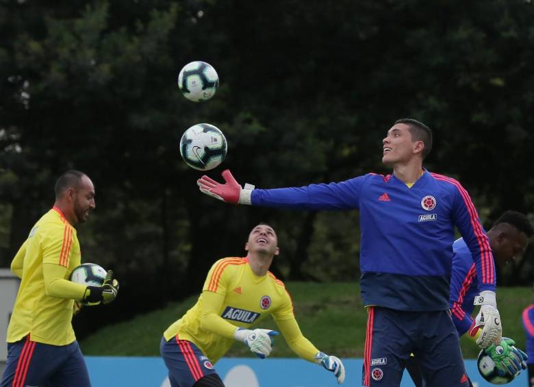 Aldair Quintana durante el microciclo que ya tuvo con la Selección Colombia de mayores. FOTO colprensa