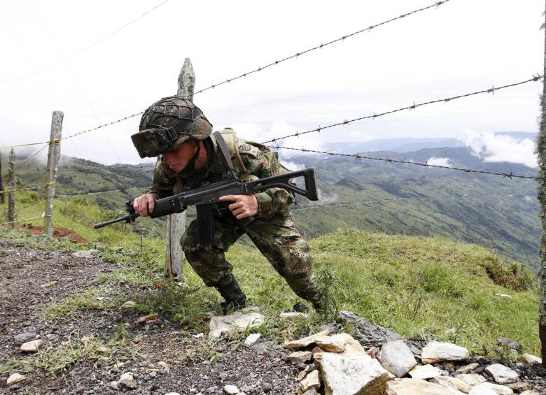 La Fuerza Pública combate a esta hora con el Eln en el municipio de Valdivia. FOTO: Archivo Donaldo Zuluaga
