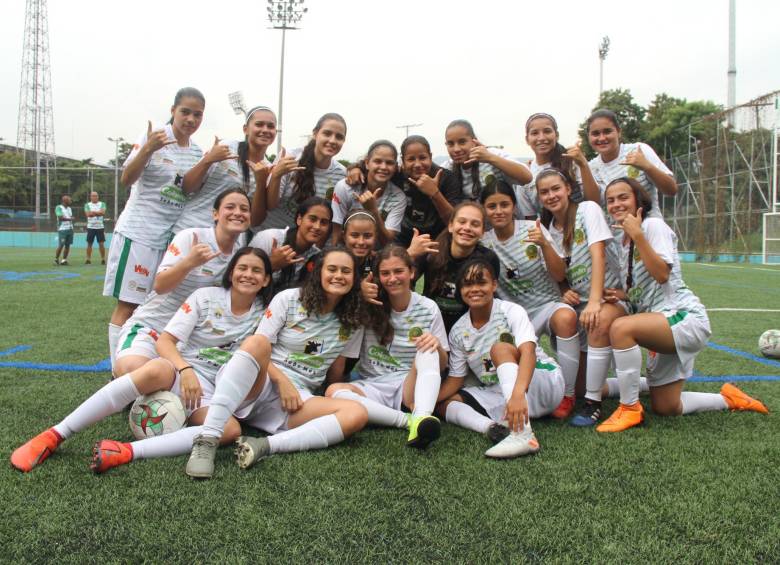 Este es el equipo antioqueño que ya se encuentra en Paraguay para el inicio de la Liga de Desarrollo Evolución Conmebol. FOTO CORTESÍA LIGA
