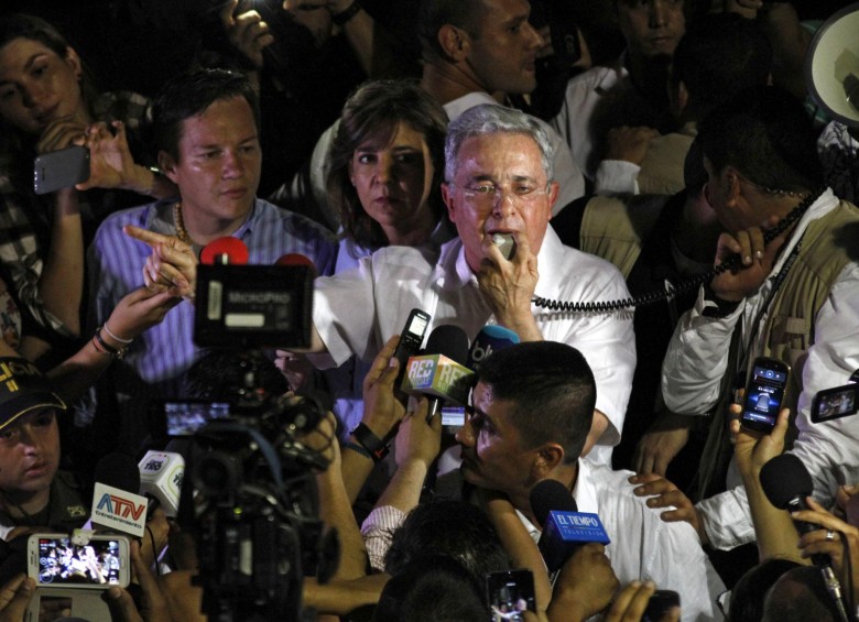 Uribe envió un pedido a la comunidad internacional y al Gobierno de Colombia para que intervengan ante esta situación. FOTO AFP