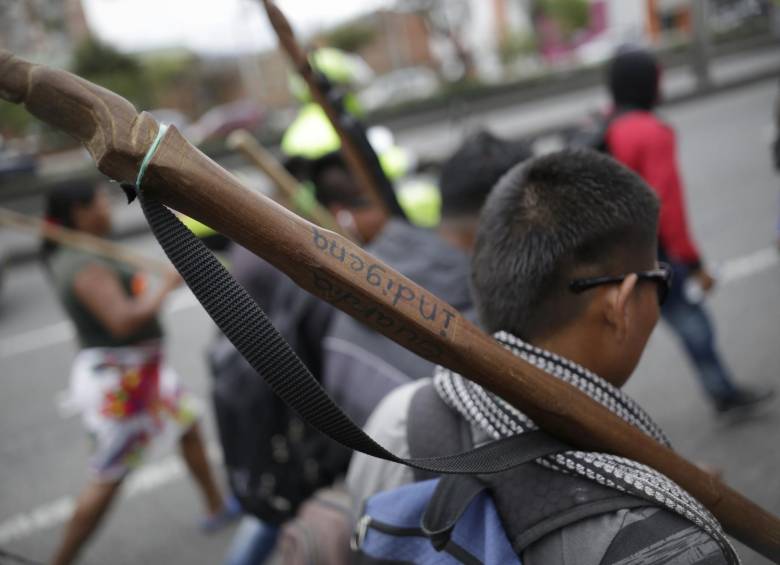 Indígenas del Cauca denunciaron el rapto de dos comuneros. FOTO: Archivo Colprensa