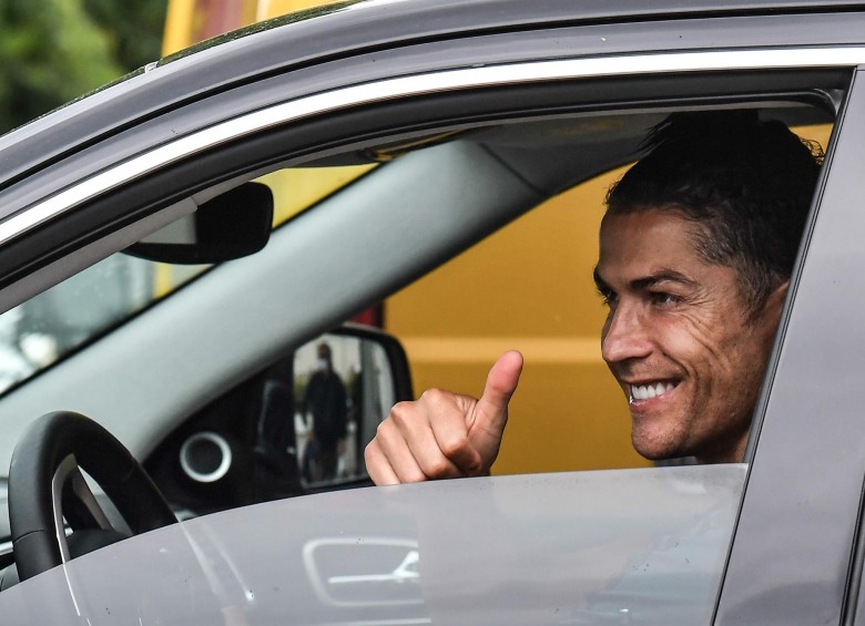 Cristiano Ronaldo, sonriente tras su regreso. FOTO AFP